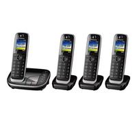 PANASONIC KX-TGJ424EB Cordless Phone - Quad Handsets, Black, New