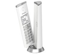 Panasonic KX-TGK220 Designer Cordless Phone, with answerphone, call blocker and do not disturb mode - White