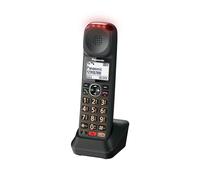 Panasonic KX-TGMA45 Digital Cordless Phone Additional Handset (No standalone) & Charging Cradle, LCD, Loud Volume, Slow Talk Mode, Tone Control, Metallic Black