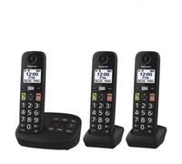 Panasonic Kx-Tgu13 Digital Cordless Answering System In Black Black One Size