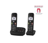 KX-TGU132EB Digital Cordless Answering System Double set Panasonic Black One Size