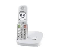 Panasonic KX-TGU410EXW Wireless Digital Phone with Answering Machine, Base Unit and 1 Handset, LCD Display, Favorite Calls, Flashlight, Hearing Aid Compatible, White and Silver