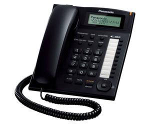 Panasonic KX-TS880 (Black) Panasonic fixed phone with a display, handsfree and headset