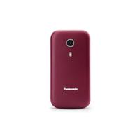 Panasonic KX-TU400EXR Easy Use Clamshell Mobile Phone for the Elderly, Senior Phone, Priority Call, Shock Resistant, Big Buttons, Camera, Torch, Bluetooth, Red