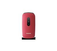 Panasonic KX-TU446EXR Senior Mobile Phone to Open without Contract (SOS Emergency Call Button, Shockproof, Voice Amplifier, Large Separate Buttons, Large Font and Number Display) Wine Red