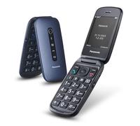 Panasonic KX-TU550EXC 4G Essentials Clamshell Mobile Phone for Elderly, 1.2MP Camera, Senior Phone with Large 2.8" Display, 300 Hours Standby Time, Blue