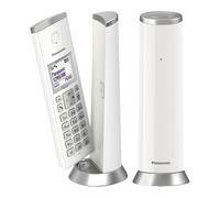 Panasonic KXTGK222 Cordless Phone with Twin Handsets - Call Blocking, Do Not Disturb, 30-Min Voicemail Recording