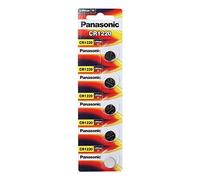 Panasonic Lithium 3V Batteries Size CR1220 (Pack of 5)