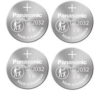 CR2032 3.0 Volt Lithium Coin Cell Batteries - 4 Pack