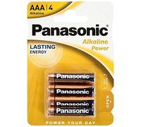 Panasonic Alkaline Power AAA Batteries - Pack of 4 - S5570