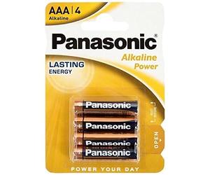 Panasonic LR03APB/4BP AAA Alkaline Power Batteries (Pack of 4)