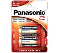 Panasonic LR14PPG/2BP Pro Power Gold Alkaline Batteries (2)