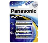 Panasonic LR14EGE/2BP Evolta C Alkaline Batteries (Pack-2)- you get 12