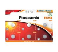 Panasonic LR44 Battery 1.5 V, 6 Pieces, for Clocks and Pocket calculators