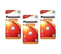 Panasonic LR44 (L1154) Button Cell Power Batteries 1.5V Manganese Alkaline, Pack of 3