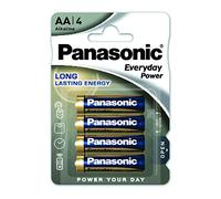 Panasonic LR6EPS/4BP Everyday Power AA Batteries)