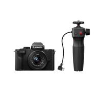 Panasonic Lumix DC-G100DVEGK Mirrorless Micro Four Thirds Camera with Lumix G Vario 12-32mm F3.5-5.6 Lens and DMW-SHGR2 Tripod, 20.3MP 4K 30p/FHD 60 Video, Vlogging Camera, Charging