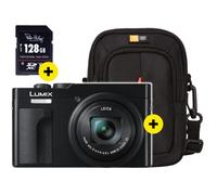 Panasonic Lumix DC-TZ99 Black | ✅ Free Case Logic DCB-313 pouch & 128GB memory card