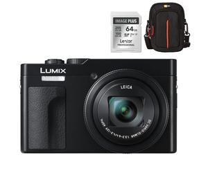 Panasonic Lumix DC-TZ99 Black + Lexar 64GB SDXC + Case Logic DCB-313