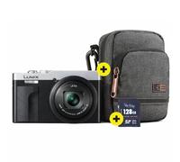 Panasonic Lumix DC-TZ99 Silver/Black | ✅Free Case Logic Era bag & 128GB Memory Card | 5 years warranty