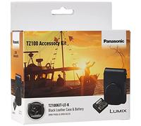 Panasonic LUMIX TZ100KIT-LE-K Leather Case and Battery for TZ100 Camera - Black