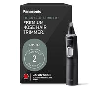 Panasonic Men’s Ear and Nose Hair Trimmer with Vacuum Cleaning System, Wet Dry Hypoallergenic High-Performance Dual Edge Blade - ER-GN70-K, Black
