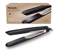 Panasonic EH-HS0E Nanoe Hair Straightener for Flawless Style, Single Stroke Straightening (Black/Champagne Gold)