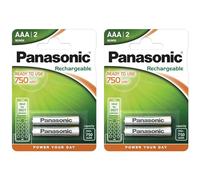 Panasonic 1678 R2U P03 AAA 750 mAh Evolta Rechargeable Battery