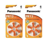 60 Panasonic Size 13 Hearing Aid Batteries Cell Button Pr48 Quality Expiry 2027