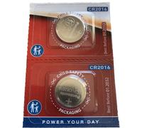 Panasonic Pack Of 2 Lithium CR2016 3V batteries Coin Cell Multi-Purpose New