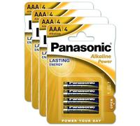 Panasonic LR03APB/4BP AAA Alkaline Power Batteries (Pack of 4)