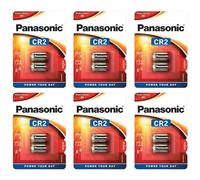 PANASONIC Pack of 6 Blister Packs of 2 CR2 Lithium Photo Batteries - 3V