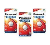 Panasonic Power CR2025 3 Volt Lithium Button Cell Batteries Pack of 3