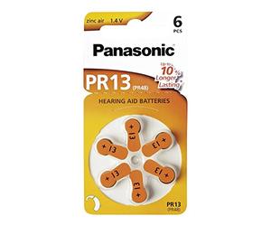 Panasonic PR13L Zinc Air 'Hearing Aid' Battery (Pack of 6)