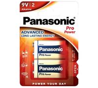 Panasonic Pro Power 9V Alkaline Battery - 2 Pack