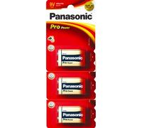 Panasonic Pro Power Gold 9V Alkaline Batteries 6LR61PPG 3/pk (6LR61, MN1604, PP3)