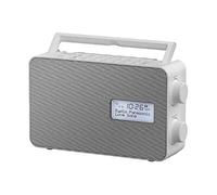 Panasonic Radio DAB/DAB+ RF-D30BTEG-W I FM/DAB/DAB+ Bluetooth USB 10 preset buttons IPX4 clock function, alarm clock, timer Function, Mains or Battery Operated White Handle - French Version