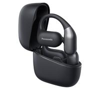 Panasonic RB-F10DE-K Open-Ear Wireless Sport Headphones, Bluetooth 5.4 Earbuds with ENC Microphone, 25H Playtime, IPX4 Sweat-Resistant, Touch Controls, Black
