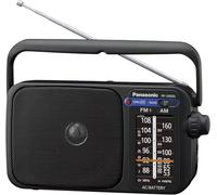 Panasonic RF-2400DEB-K Portable FM/AM Radio with Digital Tuner, Large Dial, Mains and Battery powered, Easy to Use Radio for Home, Travel or Outdoors