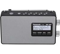 Panasonic RF-D10EB-K (UK Version) DAB, DAB+, FM Portable Radio (Black/Silver Grey)