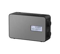 Panasonic RF-D30BTEG-K DAB+ FM Radio, Bluetooth, IPX4, Kitchen Timer, USB Smartphone Charging, Battery & Mains Powered, Black