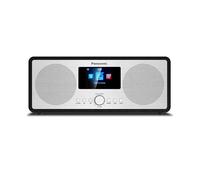 Panasonic RF-D40EGK-K Internet & DAB+/FM Radio with Bluetooth, 6W, 7.5cm Speakers, 2.4" TFT Colour LCD, Alarm & Sleep Timer, Remote Control, USB, Wi-Fi, Black
