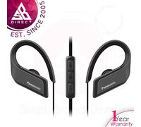 Panasonic RP-BTS35E-K IPX5 Waterproof Wireless Bluetooth Clip Earphones│Black