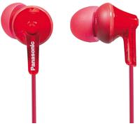 Panasonic RP-HJE125E-R Ergofit In Ear Wired Earphones with Powerful Sound, Comfo