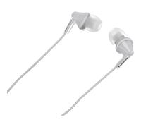 Panasonic RP-HJE125-K, 3.5mm ErgoFit Wired Earbuds, Noise Isolating In-Ear Stereo Earphones, Dynamic Clear Sound, Ergonomic Custom-Fit Earpieces (S/M/L), Large 9mm Driver, Long cord, No Mic - White