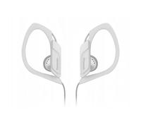 Panasonic RP-HS34E Water/Sweat Resistant Adjustable In-Ear Sports Headphones in White Panasonic White