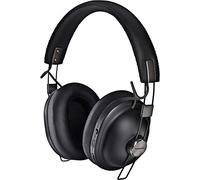 Panasonic RP-HTX90NE-K Wireless Overhead Bluetooth, Noise Cancelling Headphones with Microphone and Smart Voice Control, Retro Look and Comfortable Design Includes Detachable Cable - Black