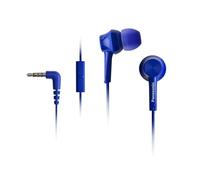 Panasonic RP-TCM115E-A In-Ear Headset for Mobile Telephony Interchangeable Passport Pieces (S/M/L) Blue