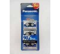 Panasonic RT-906MC Microcassette.6-Pack. 90min capacity for each tape.