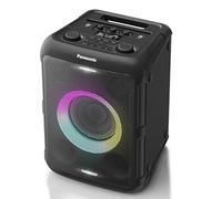 Panasonic SC-BMAX10E-K Portable Party Speaker with Bluetooth, Built-in Lights, 150W, USB, Optical Input for TV, Guitar & Mic Inputs for Karaoke, Black
